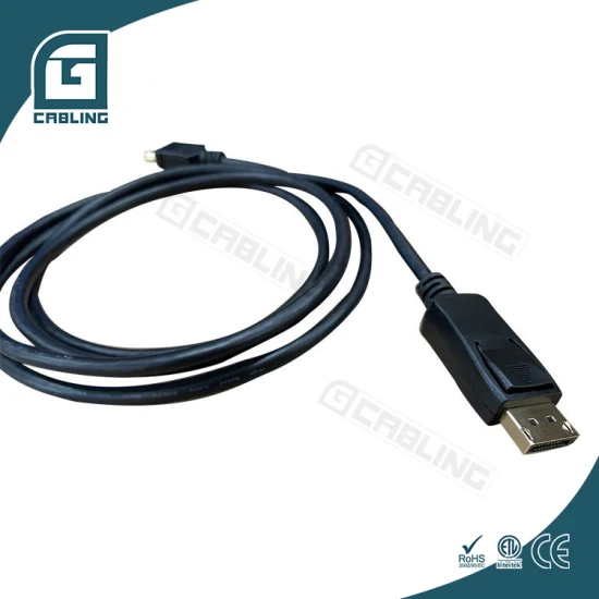 Gcabling Adaptador de alta qualidade durável 1m 1,5m 1,8m 2m macho-macho 24K banhado a ouro Displayport Dp 1.4 para cabo HDMI 2.1